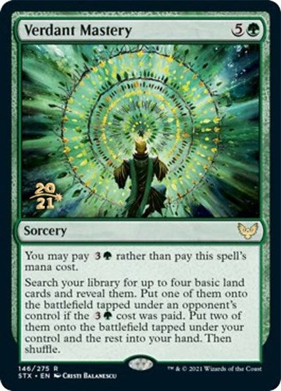 Verdant Mastery [Strixhaven: School of Mages Prerelease Promos] - The Mythic Store | 24h Order Processing