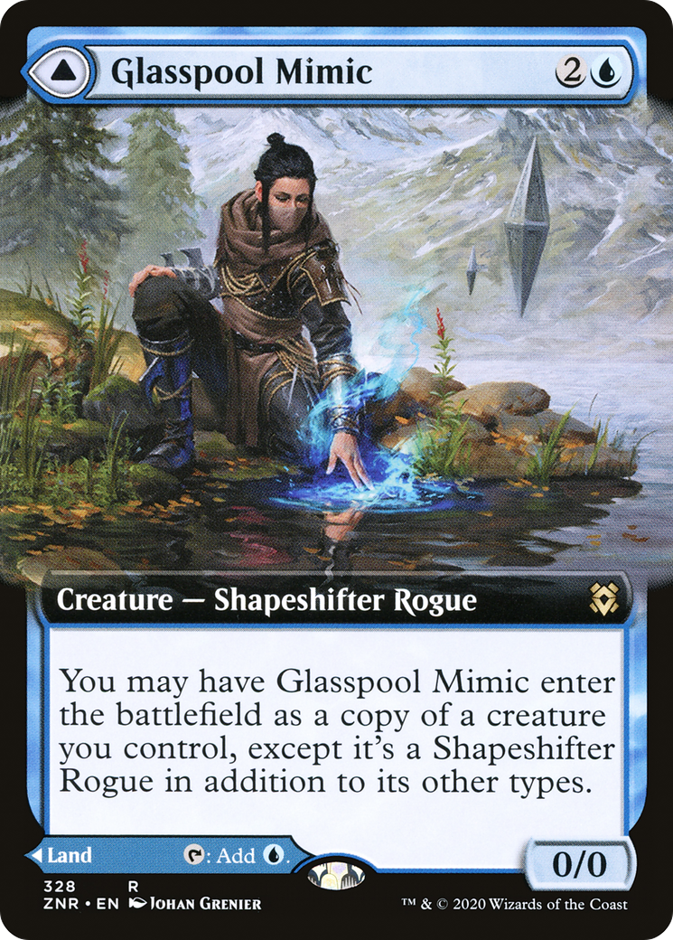 Glasspool Mimic // Glasspool Shore (Extended Art) [Zendikar Rising] - The Mythic Store | 24h Order Processing