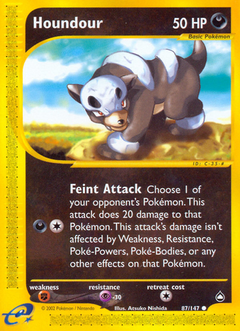 Houndour (87/147) [Aquapolis] - The Mythic Store | 24h Order Processing
