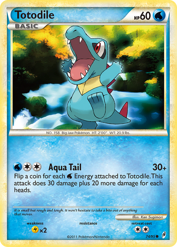 Totodile (74/95) [HeartGold & SoulSilver: Call of Legends] - The Mythic Store | 24h Order Processing