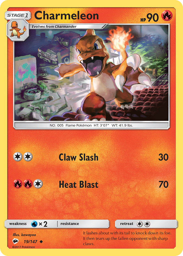 Charmeleon (19/147) [Sun & Moon: Burning Shadows] - The Mythic Store | 24h Order Processing