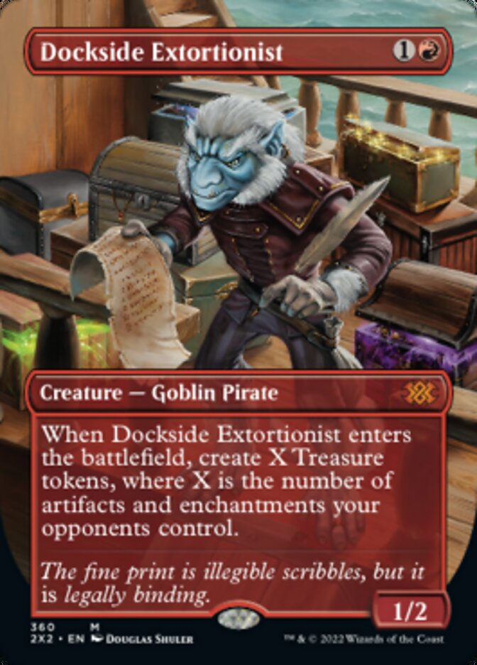Dockside Extortionist (Borderless Alternate Art) [Double Masters 2022] - The Mythic Store | 24h Order Processing