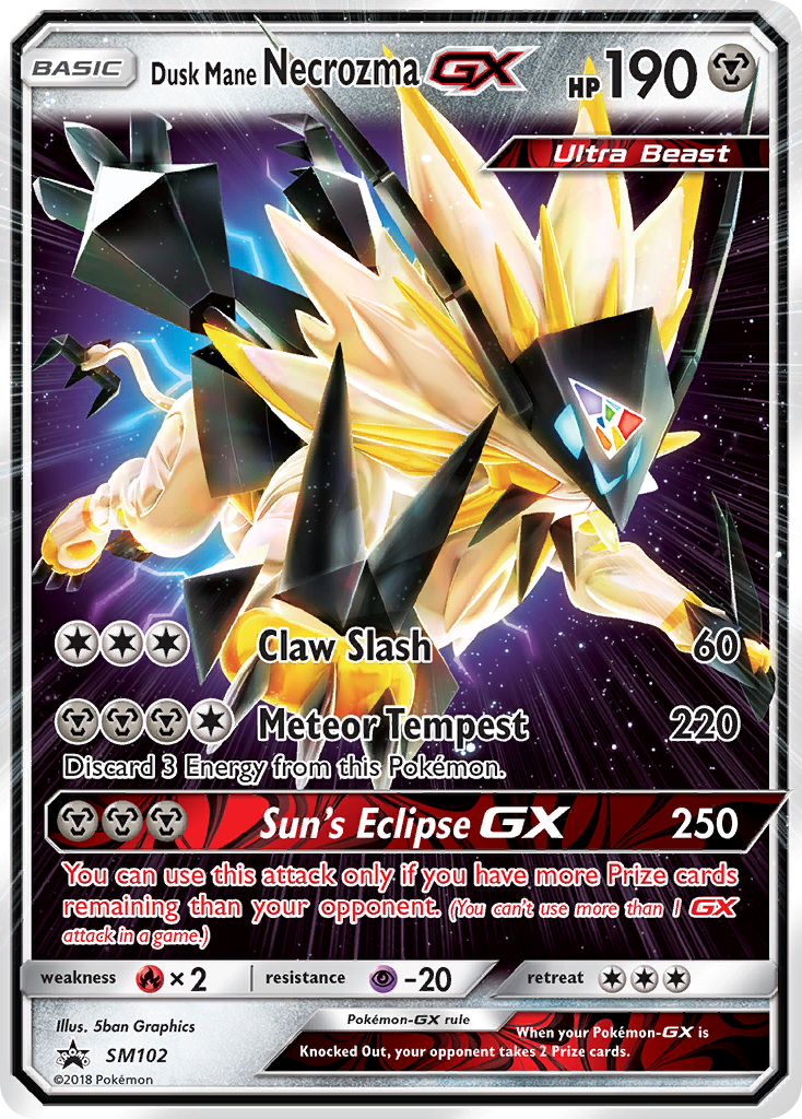 Dusk Mane Necrozma GX (SM102) [Sun & Moon: Black Star Promos] - The Mythic Store | 24h Order Processing