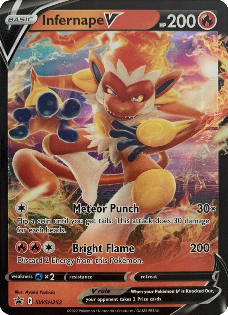 Infernape V (SWSH252) (Jumbo Card) [Sword & Shield: Black Star Promos] - The Mythic Store | 24h Order Processing