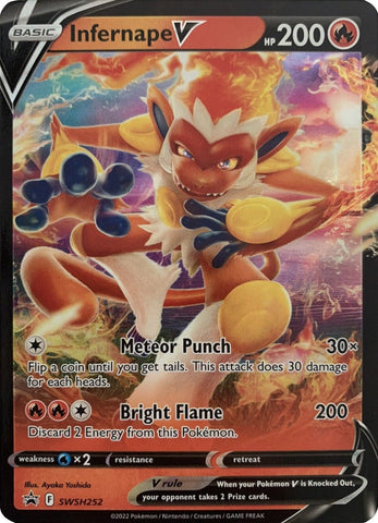 Infernape V (SWSH252) (Jumbo Card) [Sword & Shield: Black Star Promos] - The Mythic Store | 24h Order Processing