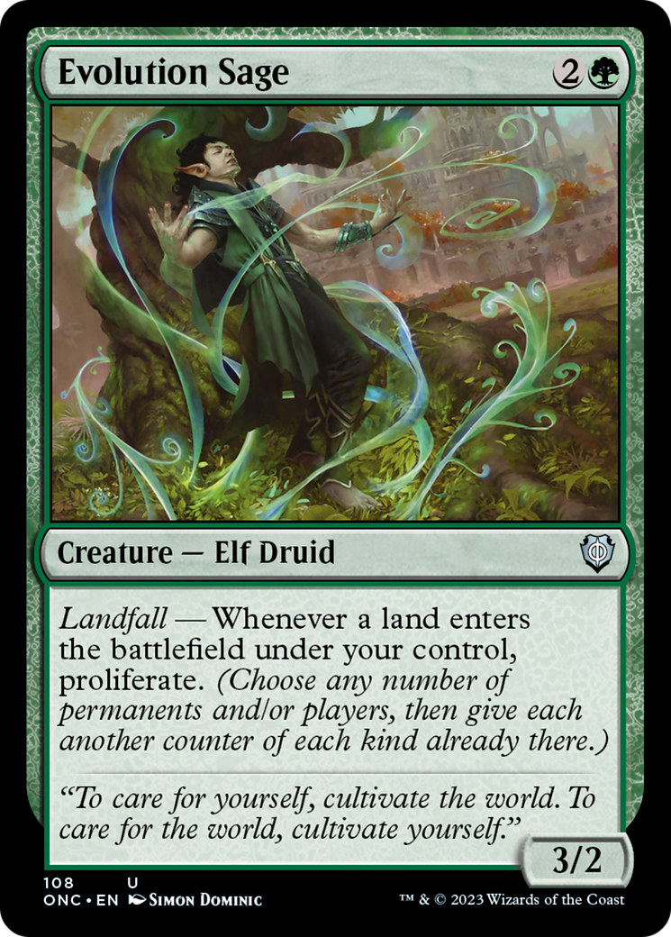 Evolution Sage [Phyrexia: All Will Be One Commander] - The Mythic Store | 24h Order Processing