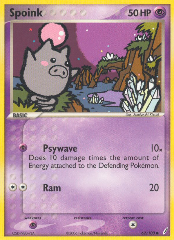 Spoink (62/100) [EX: Crystal Guardians] - The Mythic Store | 24h Order Processing