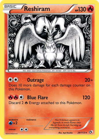 Reshiram (28/113) [Black & White: Legendary Treasures] - The Mythic Store | 24h Order Processing