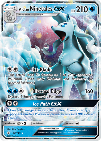 Alolan Ninetales GX (22/145) [Sun & Moon: Guardians Rising] - The Mythic Store | 24h Order Processing