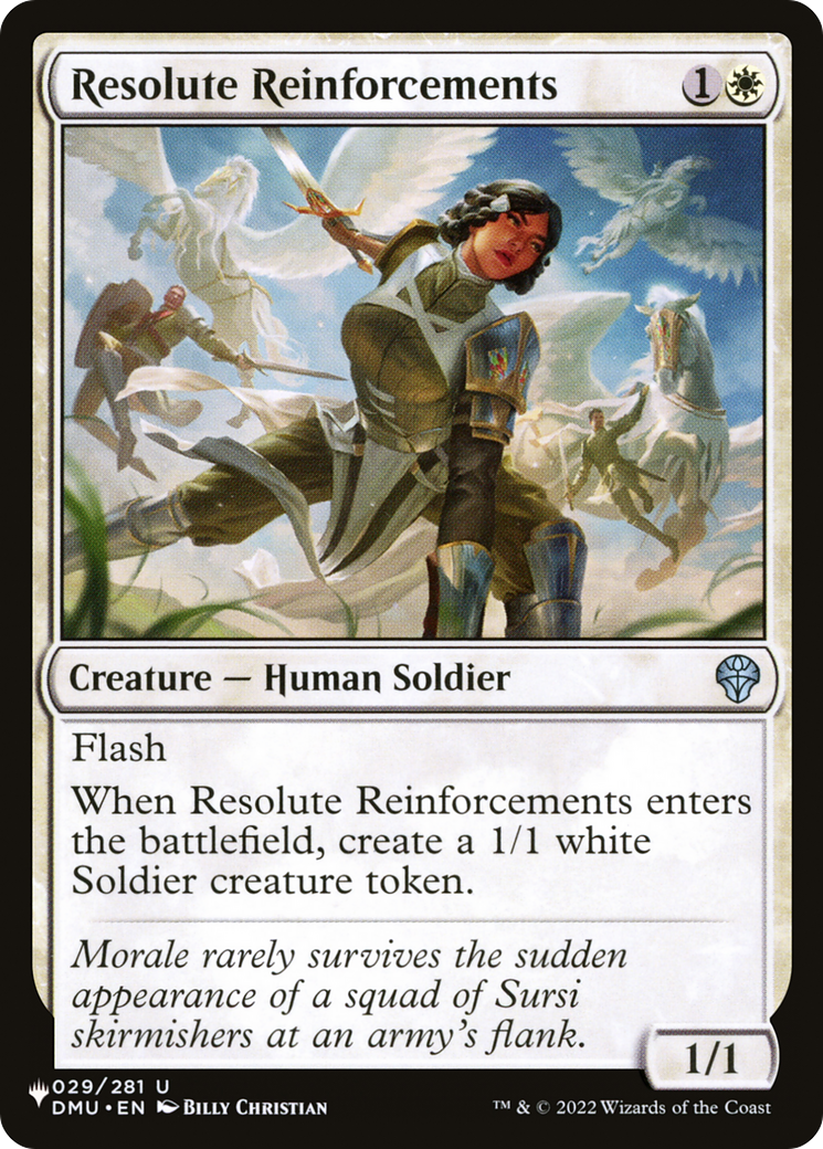 Resolute Reinforcements [The List Reprints] - The Mythic Store | 24h Order Processing