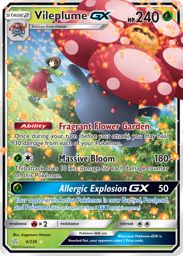 Vileplume GX (4/236) [Sun & Moon: Cosmic Eclipse] - The Mythic Store | 24h Order Processing