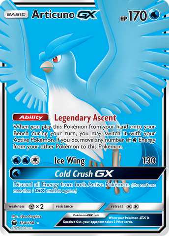 Articuno GX (154/168) [Sun & Moon: Celestial Storm] - The Mythic Store | 24h Order Processing