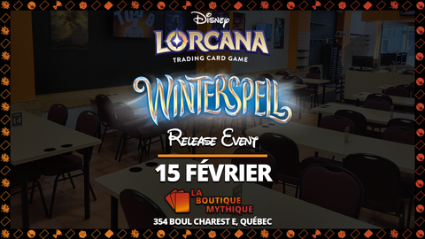 Winterspell Release Event | Lorcana | Sealed Deck | | 2026-02-15 | 12:00:00 - The Mythic Store | 24h Order Processing