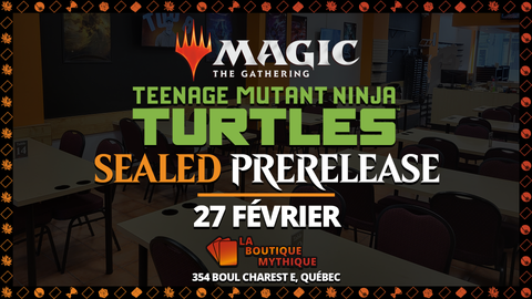 TMNT Pre-Release Midi | Magic: The Gathering | Sealed Deck | | 2026-02-27 | 12:00:00 - The Mythic Store | 24h Order Processing