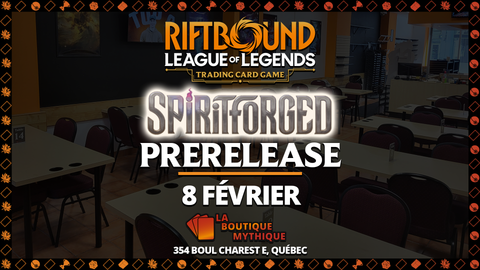 Spiriftforged Pre-Rift Event | Riftbound | Sealed Deck | | 2026-02-08 | 12:00:00 - The Mythic Store | 24h Order Processing