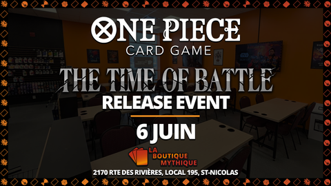 Lévis | OP-16 Release Event | One Piece | Sealed Deck | 2026-06-06 | 12:00:00 - The Mythic Store | 24h Order Processing