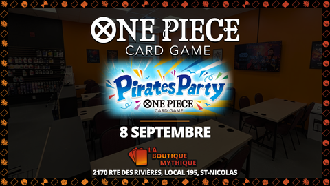 Lévis | Pirates Party Vol. 3 | One Piece | Standard | | 2026-09-08 | 18:30:00 - The Mythic Store | 24h Order Processing