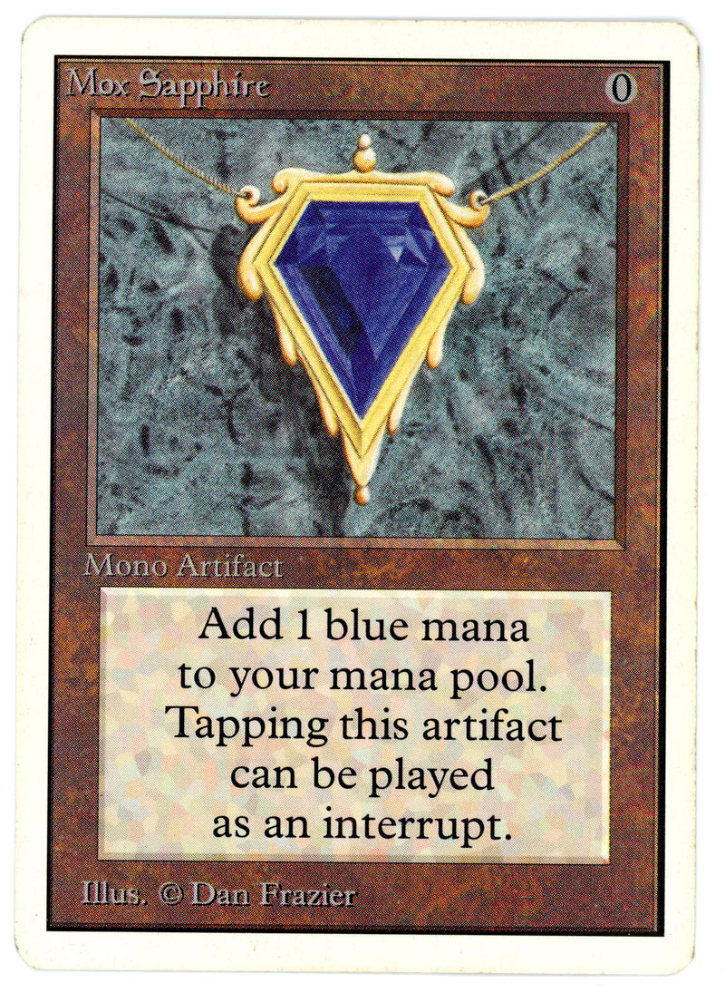 Mox Sapphire [Unlimited Edition] - Signed Scan 10035 - The Mythic Store | 24h Order Processing