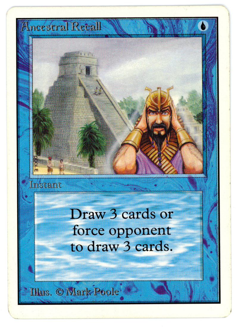 Ancestral Recall [Unlimited Edition] - Scan 10037 - The Mythic Store | 24h Order Processing