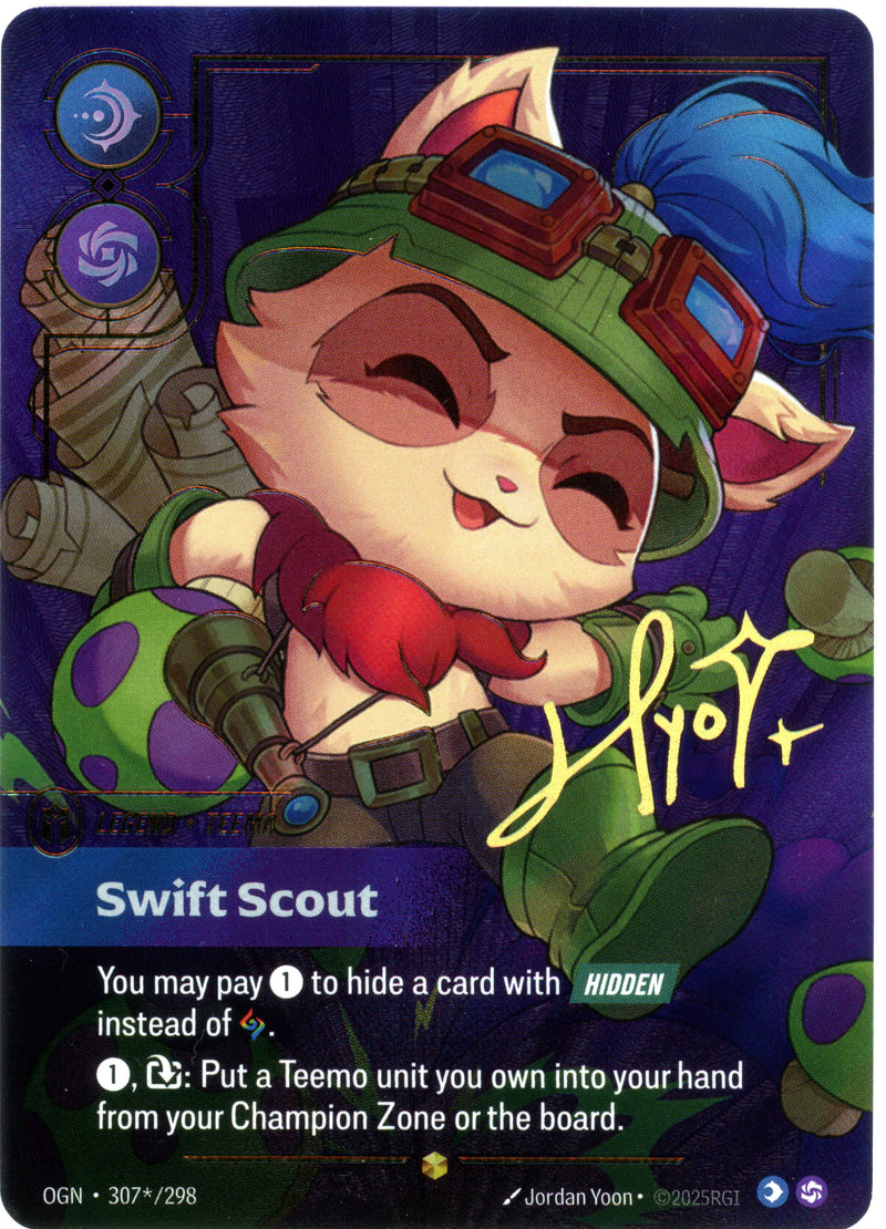 Teemo, Swift Scout (Signature) (307*/298) [Origins] Scan - 10502