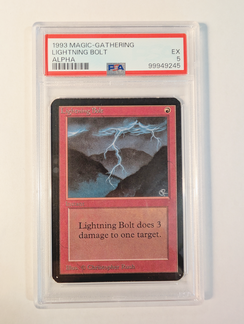Lightning Bolt PSA 5 [Alpha Edition] - The Mythic Store | 24h Order Processing
