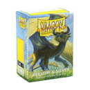 Dragon Shield Matte Dual Sleeve - Yellow and Silver - The Mythic Store | 24h Order Processing