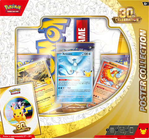 Pokemon 30th Celebration - Poster Collection - The Mythic Store | 24h Order Processing