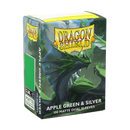 Dragon Shield Matte Dual Sleeve - Apple Green and Silver - The Mythic Store | 24h Order Processing