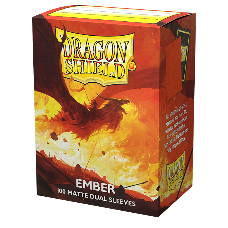 Dragon Shield Matte Dual Sleeve - Ember 100ct - The Mythic Store | 24h Order Processing