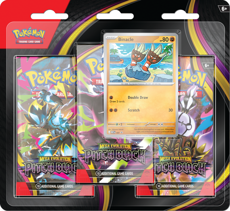 Mega Evolution Pitch Black - 3-Pack Blister