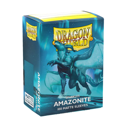 Dragon Shield Matte Sparkles Sleeve - Amazonite 100ct - The Mythic Store | 24h Order Processing