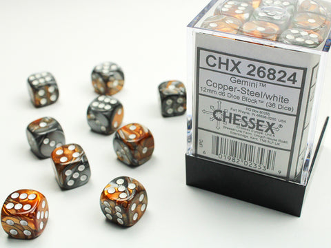 Gemini 12mm D6 (36 dice) - The Mythic Store | 24h Order Processing