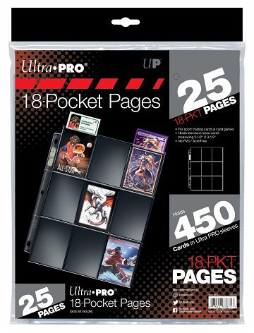 Ultra Pro 18-Pocket Silver Series for Standard Size Cards (25 pages) - The Mythic Store | 24h Order Processing