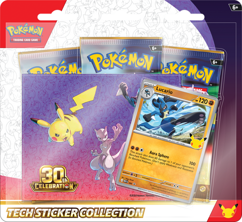 Pokemon 30th Celebration - Tech Sticker Collection - The Mythic Store | 24h Order Processing