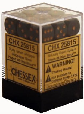 Opaque 12mm D6 (36 dice) - The Mythic Store | 24h Order Processing