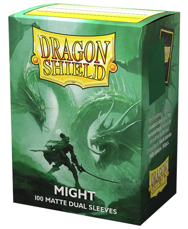 Dragon Shield Matte Dual Sleeve - Might 100ct - The Mythic Store | 24h Order Processing