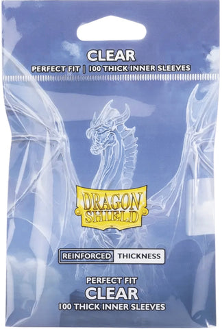 Dragon Shield Perfect Fit Sleeve - Thick Clear 100ct - The Mythic Store | 24h Order Processing