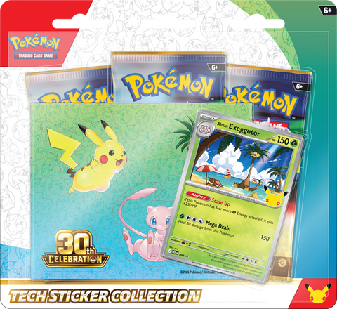 Pokemon 30th Celebration - Tech Sticker Collection - The Mythic Store | 24h Order Processing
