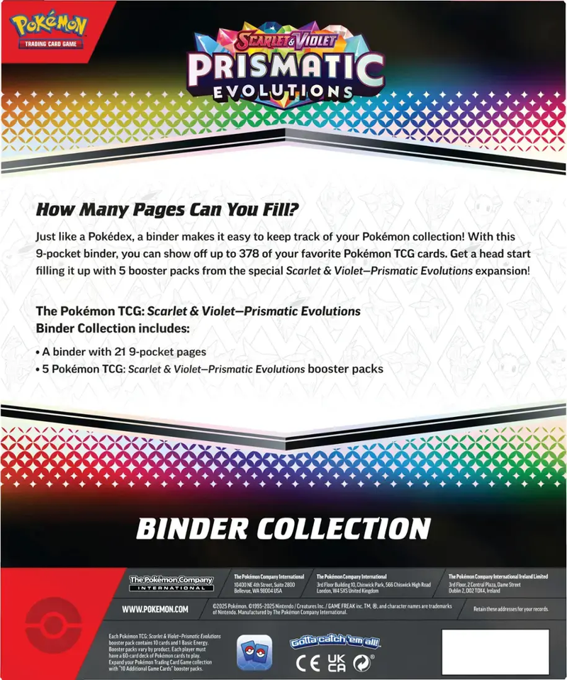 Prismatic Evolutions - Binder Collection - The Mythic Store | 24h Order Processing