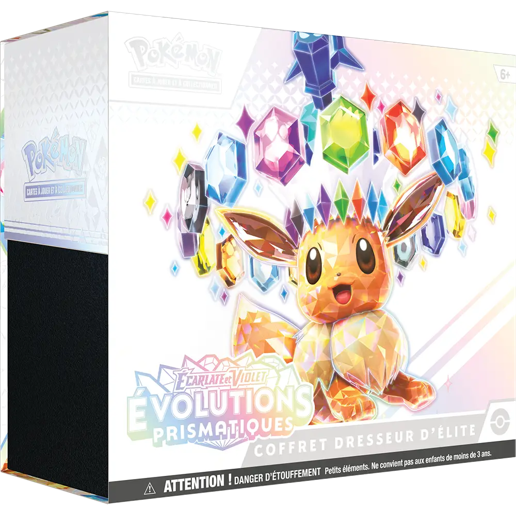 (FRENCH) Prismatic Evolutions (Evolutions Prismatiques) - Elite Trainer Box - The Mythic Store | 24h Order Processing