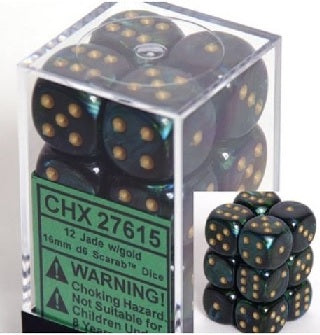 Scarab 16mm D6 (12 dice) - The Mythic Store | 24h Order Processing