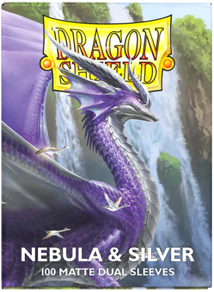 Dragon Shield Matte Dual Sleeve - Nebula and Silver - The Mythic Store | 24h Order Processing