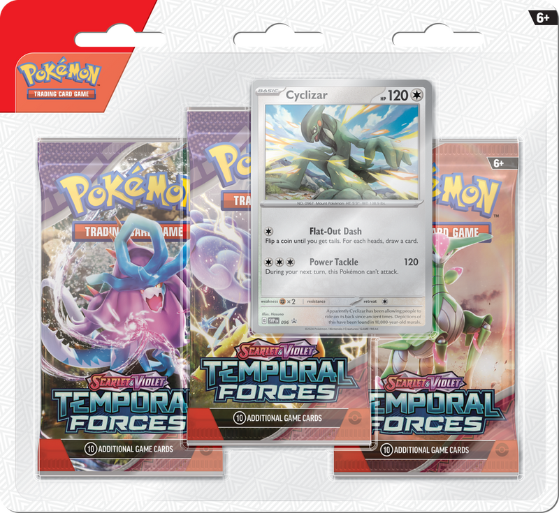 Pokemon Temporal Forces - 3-Pack Blister - The Mythic Store | 24h Order Processing