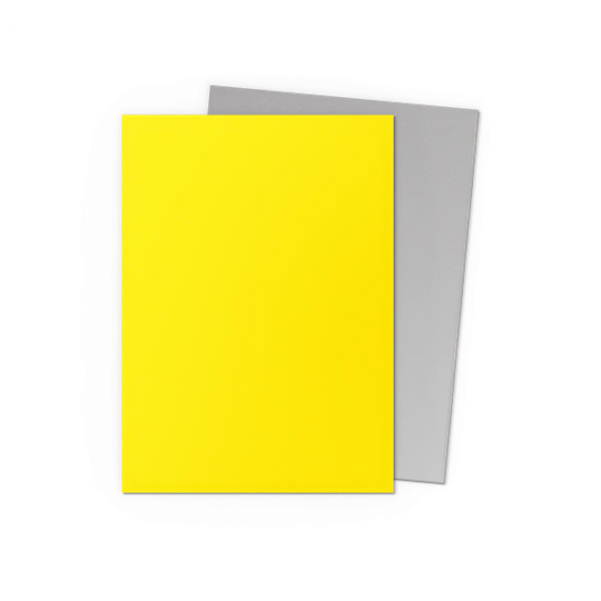 Dragon Shield Matte Dual Sleeve - Yellow and Silver - The Mythic Store | 24h Order Processing