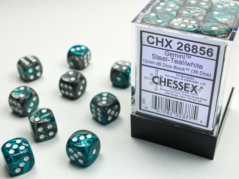 Gemini 12mm D6 (36 dice) - The Mythic Store | 24h Order Processing