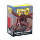 Dragon Shield Matte Dual Sleeve - Crimson and Silver - The Mythic Store | 24h Order Processing