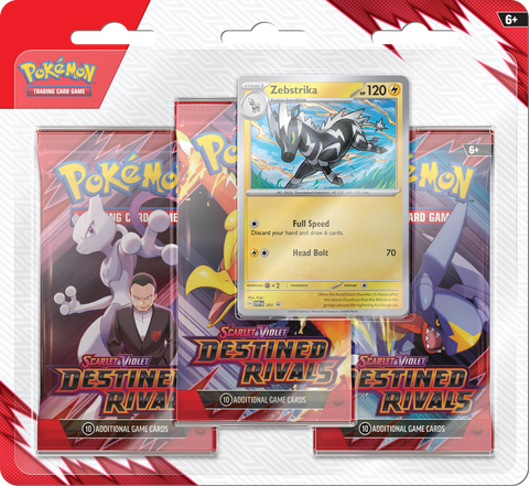 Pokemon Destined Rivals - 3-Pack Blister - The Mythic Store | 24h Order Processing