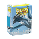 Dragon Shield Matte Dual Sleeve - Sky Blue and Silver - The Mythic Store | 24h Order Processing