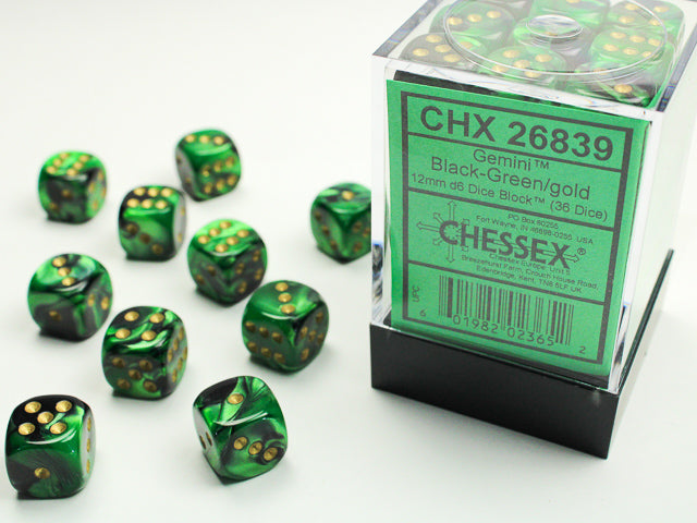 Gemini 12mm D6 (36 dice) - The Mythic Store | 24h Order Processing