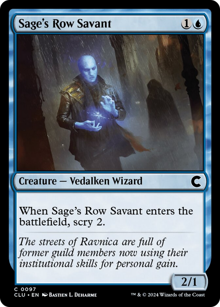 Sage's Row Savant [Ravnica: Clue Edition] - The Mythic Store | 24h Order Processing